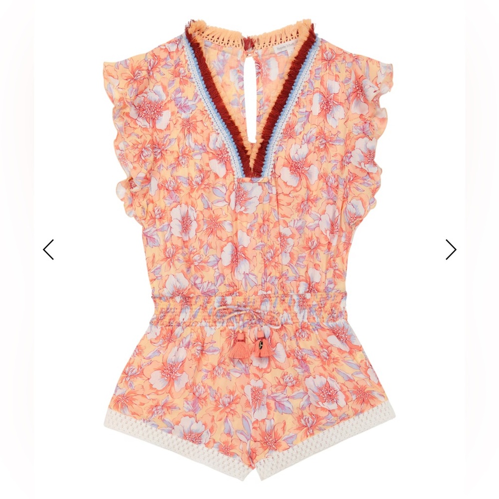 POUPETTE ST BARTH KIDS Sasha floral playsuit size 8-9